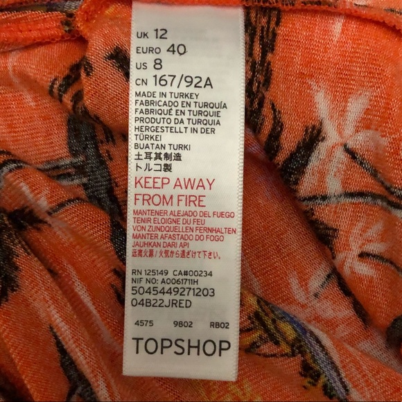 Topshop island print crop tank top, NWT - Picture 7 of 8